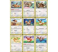 Pokemon Lot de 9 cartes Evoli - Soleil Lune Tonnerre perdue - 155/214-101/149