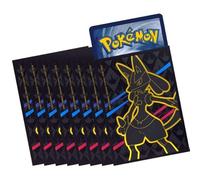 Pokémon - Lucario - Lot de 65 pochettes pour cartes - Protections de deck - Crown Zenith