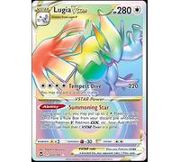 Pokémon Lugia Vstar 202/195 - Tempête Argent - Arc-en-ciel - Carte Unique - Ultra Rare - Excellent État - 1 Pièce
