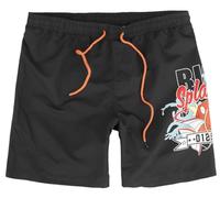 Pokémon Magicarpe Homme Short de Bain Noir S 100% Polyester