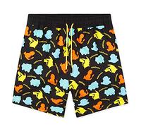 Pokémon Maillot de Bain Enfant Garçon, Short de Bain Garçon Plage ou Piscine Séchage Rapide Taille Enfant & Ado 4-14 Ans (Noir, 9-10 Ans)
