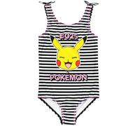 Pokemon Maillot de Bain Filles Pikachu Noir et Blanc Maillot de Bain Enfants 6-7 années