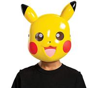Pokémon - Masque Pikachu Enfant 4 Ans+ - Accessoire de Déguisement Licence Officielle - Masque Plastique Rigide avec Oreilles Iconiques - Costume Pokémon pour Halloween, Carnaval ou Fête à Thème