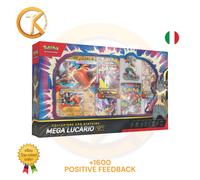 Pokémon Méga Lucario EX Collection Avec Figurine Italien ITA Méga Évolution