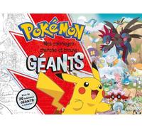 Pokémon - Mes coloriages cherche-et-trouve géants - 30 tableaux et décors à colorier - Dès 3 ans