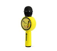 Pokemon Microphone Karaoké Bluetooth LED avec Modificateur de voix Pikachu Jaune
