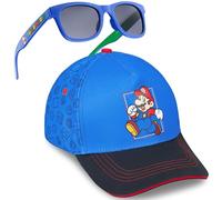 Pokemon | Minecraft | Fortnite | Super Mario Casquette Baseball et Lunettes de Soleil Garcon avec Protection UV, Voyage Accessoires, Cadeau Garcon