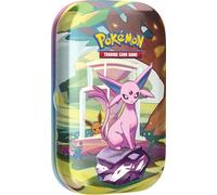 Pokémon: Mini-boîte Écarlate et Violet - Évolutions Prismatiques - Mentali du JCC Pokémon (2 boosters et 1 pièce)