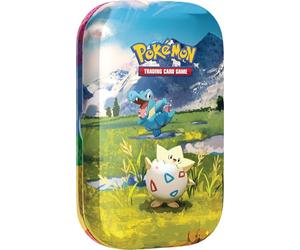Pokémon : Mini-boîte Méga-Évolution - Héros Transcendants - Togepi et Kaiminus (1 Page d’Autocollants, 1 Carte Artistique et 2 boosters)