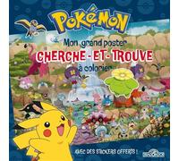 Pokémon - Mon grand poster cherche-et-trouve à colorier - - The Pokémon Company - Dragon D'or Livres Du - Document jeunesse