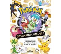 Pokémon - Mon livre collector - Destination Paldea ! - Beau livre de cherche-et-trouve et activités avec des surprises - Dès 6 ans