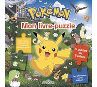 Pokémon - Mon livre-puzzle - Livre-puzzle tout-carton, avec 5 puzzles de 6 pièces - Dès 3 ans
