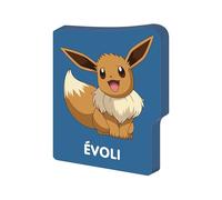 Pokémon - Mon petit livre - Évoli - Livre silhouetté tout-carton avec de la feutrine à toucher - Dès 3 ans