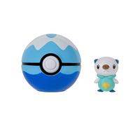 Pokémon Moustillon et Poké Ball Clip ‘N’ Go - Comprend Une Figurine de Combat de 5 cm et Un Accessoire Filet Ball.