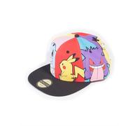 POKEMON Multi Pop Art Casquette Snapback Pikachu ECTOPLASMA Psykokwak Carapuce