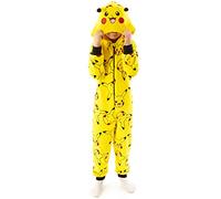 Pokémon Onesie Boys Pikachu Yellow Yellow Ears 3D Enfants Tout en Un Pyjamas PJS