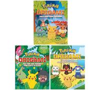 Pokemon Origami: Fold Your Own Pokemon 3 Activity Books Set (Pokemon Origami: Fold Your Own Pokemon, Kanto to Paldea & Alola Region Pokemon)