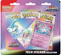Pokémon-P10405 SV8.5 Tech Sticker Collection-Sylveon Adhésif technologique, Prismatic Evolutions, Multicolore