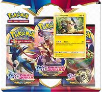 Pokémon - Pack 2 boosters Epée et Bouclier + 1 booster ancienne série + 1 carte brillante + 1 jeton | Modèle aléatoire