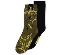 Pokémon Chaussettes de sport Pikachu pour homme – Pack 2 paires – Taille 39-42