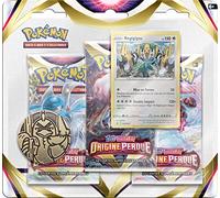 Cartes à collectionner Pokémon Pack 3 Boosters Epée et Bouclier Origine Perdue Modèle aléatoire G