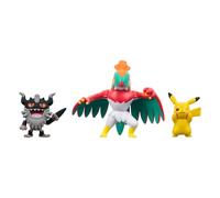 Pack 3 Figurines Pokémon - JAZWARES - Pikachu 8, Perrserker, Haw - Jouet - Intérieur - Enfant - Mixte