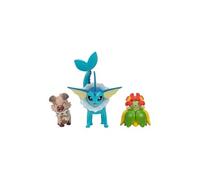 Pokémon PKW3048 - Figurine de Bataille - Wuffels, Blubella, Aquana - Lot de Figurines Officielles
