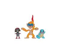 Pokémon - Pack 3 figurines Battle Figure Set Scalpion, Carapuce 1, Chimpenfeu 5 cm