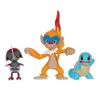 Pokémon - Pack 3 figurines Battle Figure Set Scalpion, Carapuce 1, Chimpenfeu 5 cm G