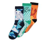 Pokemon Pack 3 Paires De Chaussettes Crew 39-42
