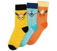 Pokémon Eevee Evolution Chaussettes pour femme Multicolore Fan Merch Gaming 34 M