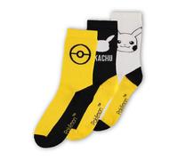 Pokemon Pack 3 Paires De Chaussettes Pikachu 39-42