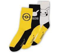 Pokemon Pack 3 Paires De Chaussettes Pikachu 39-42