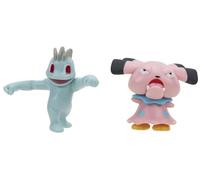 Pokémon Pack de 2 Figurines de Combat Contient des Figurines prêtes au Combat de 5 cm Machoc et Snubbull