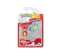 Pokémon Pack de 2 Figurines de Combat Contient des Figurines prêtes au Combat de 5 cm Magby et Carapuce