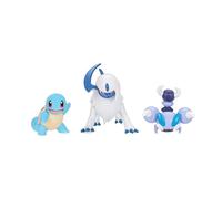 Pokémon Pack de 3 Figurines de Combat Comprend Les Figurines de Combat Carapuce et Rapion de 5 cm et Absol de 7,5 cm