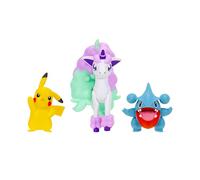 Pokémon Pack de 3 Figurines de Combat Comprend Les Figurines de Combat Pikachu et Griknot de 5 cm et Ponyta de Galar de 7,5 cm