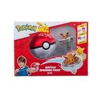 Pokémon Pack de toupies de Combat Évoli Toupie de Combat avec Lanceur de toupie Poké Ball