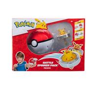 Pokémon Pack de toupies de Combat Pikachu Toupie de Combat avec Lanceur de toupie Poké Ball