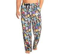Pokémon Pantalon de Pyjama Homme Humour Bas de Pyjama Homme Long S-3XL Idée Cadeau Adulte Ado (Multicolore, XL)