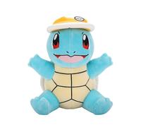 Pokémon Peluche Carapuce avec Pare-Soleil - Peluche Carapuce de 20 cm avec Un Accessoire Unique