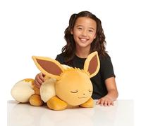 Pokémon Peluche Évoli Qui dort Peluche Exclusive de 45 cm Qui dort