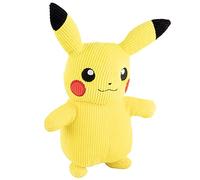 Pokémon Peluche Pikachu Exclusive en Velours côtelé - 20 cm - Tissu Unique - Détails Authentiques