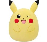 Pokémon SQPK00216_Pikachu Jouet en Peluche, Jaune, à partir de 2 Ans