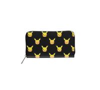 Pokémon - Pikachu AOP Portefeuille zippé noir