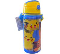 Pokemon Pikachu Bouteille Aluminium 600ml con cannuccia Enfants N / Thermique