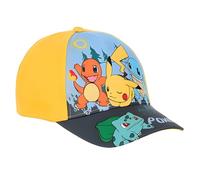 Pokemon Pikachu Casquette de baseball pour enfant garçon Taille 52 54 Bleu ou Jaune, jaune, 52
