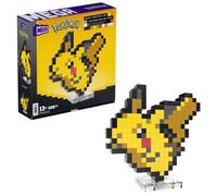 Mega Pokémon Coffret Construction Pikachu, Figurine Articulée, Style Rétro Pixélisé, 15 Cm, Décoration Murale Ou Table, 400 Pièces, À Collectionner, Jouet Enfant, A Partir De 7 Ans, HTH74