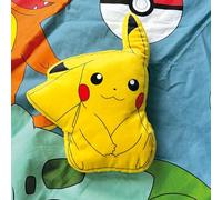 Pokemon Pikachu Coussin Forme Enfant | 100% Polyester | Oeko-TEX | 30x40cm | Imprimé Garçon | Jaune