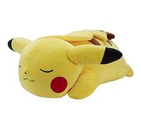 Pokémon Pikachu endormi en peluche 45,7 cm - Éventails indispensables - Parfait pour les voyages, les trajets en voiture, la sieste et les jeux